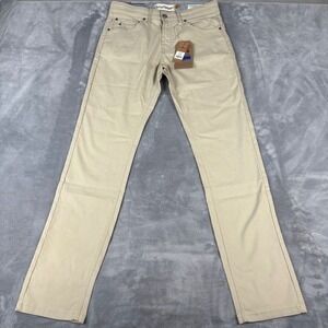Tailor Vintage Canaan Slim Fit Performance Tech Pants Stone Khaki 30x32 TVPP260C